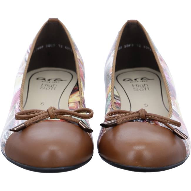 Ballerine Ara Ballet Pumps Bari Cognac Donna Colorate | ARA750YKJ