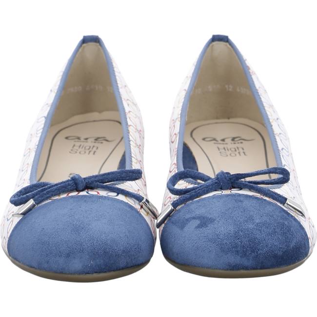 Ballerine Ara Ballet Pumps Bari Donna Blu Bianche | ARA682BPA