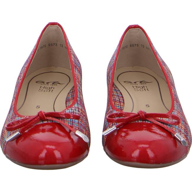 Ballerine Ara Ballet Pumps Bari Rosso Multi Donna Rosse | ARA340KSN