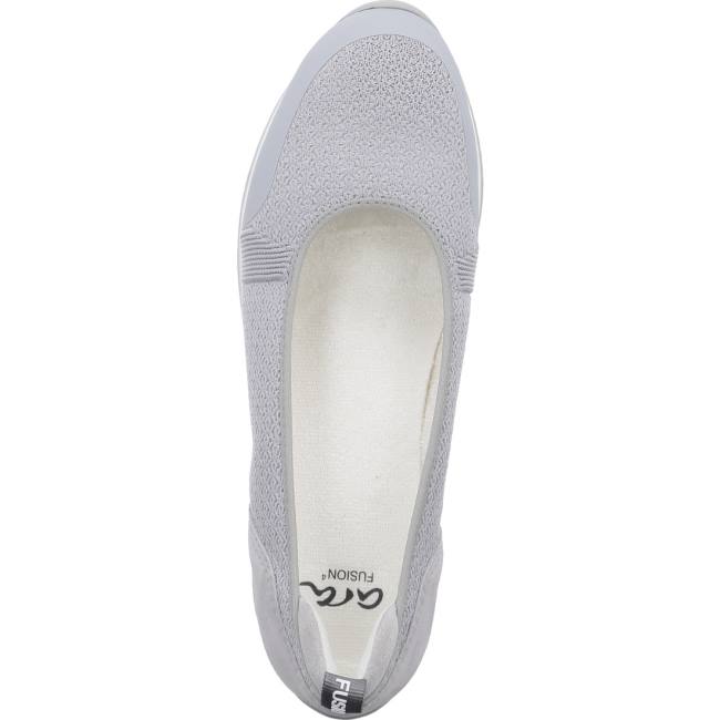 Ballerine Ara Ballet Pumps Porto Pebble Donna Grigie | ARA751ZIR