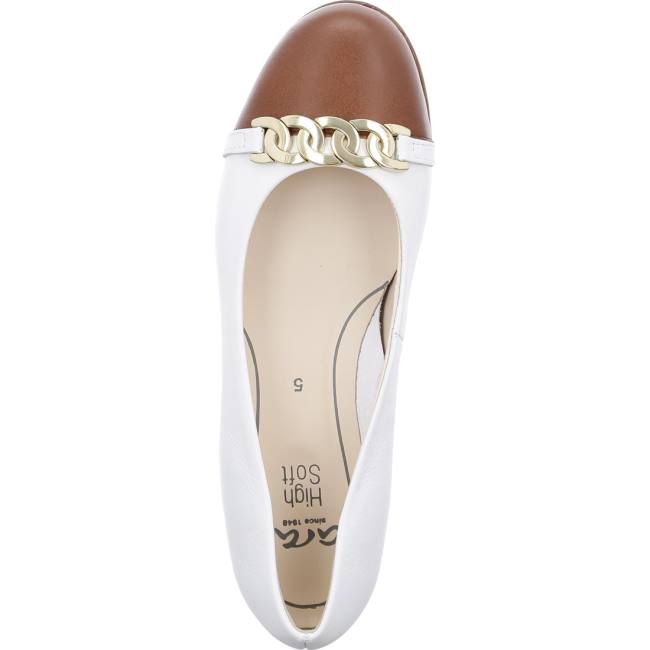 Ballerine Ara Ballet Pumps Sardinia Cognac Donna Bianche | ARA843QSV