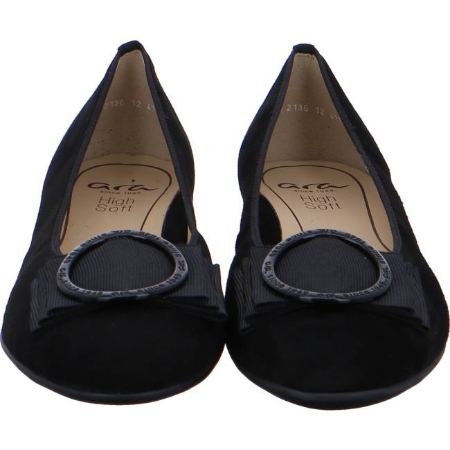 Ballerine Ara Ballet Pumps Sardinia Donna Nere | ARA648MJC