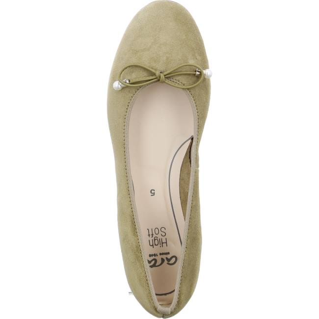 Ballerine Ara Ballet Pumps Sardinia Khaki Donna Verdi | ARA245FCI