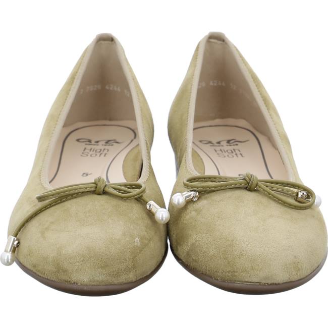 Ballerine Ara Ballet Pumps Sardinia Khaki Donna Verdi | ARA245FCI