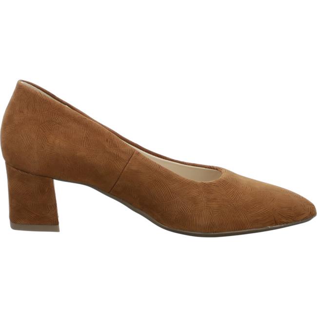 Decollete Ara Court Shoes London Cognac Donna Marroni | ARA904YUG