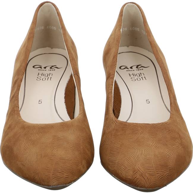 Decollete Ara Court Shoes London Cognac Donna Marroni | ARA904YUG