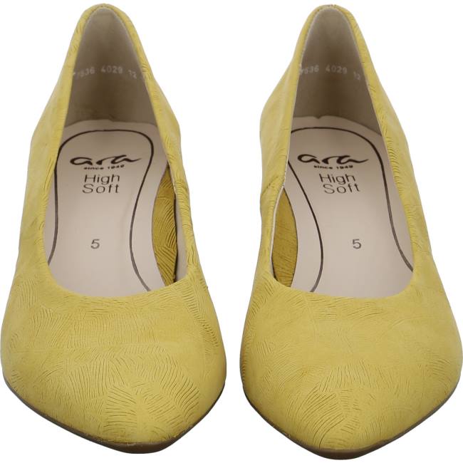 Decollete Ara Court Shoes London Sole Donna Gialle | ARA871HVY