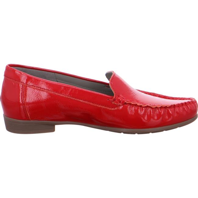 Mocassini Ara Moccasins Boston Donna Rosse | ARA098ZMX