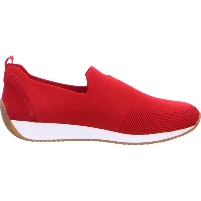 Mocassini Ara Slip-ons Lissabon Donna Rosse | ARA951JIZ