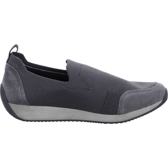 Mocassini Ara Slip-ons Lissabon Graphit Donna Grigie | ARA073GQV