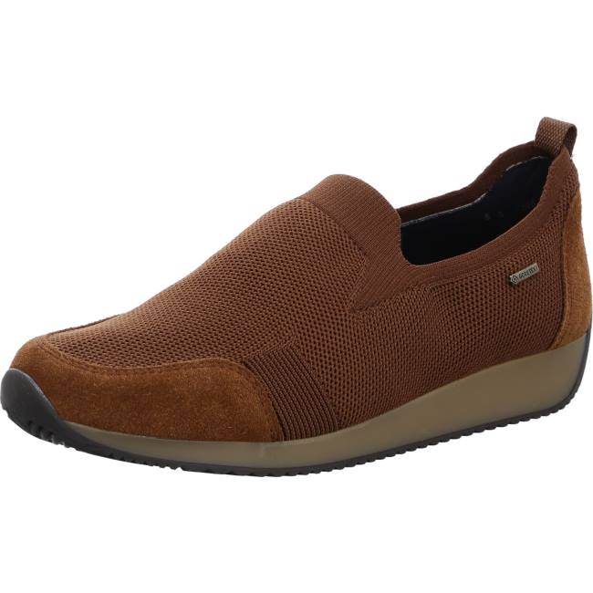 Mocassini Ara Slip-ons Lissabon Nuts Donna Marroni | ARA643AMG