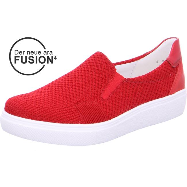 Mocassini Ara Slip-ons New York Donna Rosse | ARA186OAQ