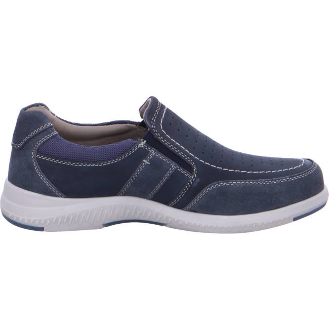 Mocassini Ara Slip-ons Siro 2.0 Jeans Uomo Blu | ARA431WOT