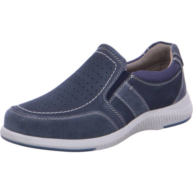 Mocassini Ara Slip-ons Siro 2.0 Jeans Uomo Blu | ARA431WOT