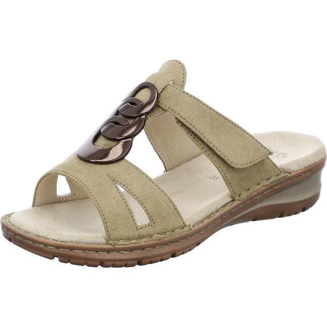 Mules Ara Hawaii Khaki Donna Verdi | ARA680GYN