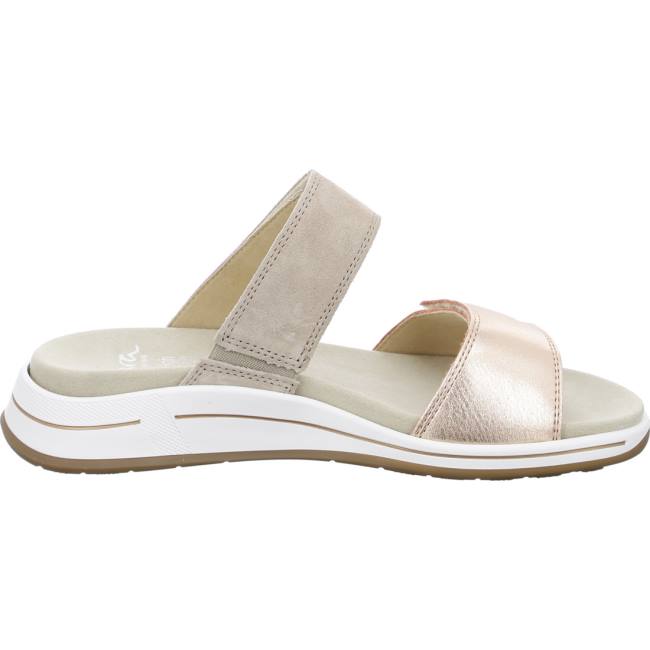 Mules Ara Osaka Gold Sand Donna Beige | ARA073PHA