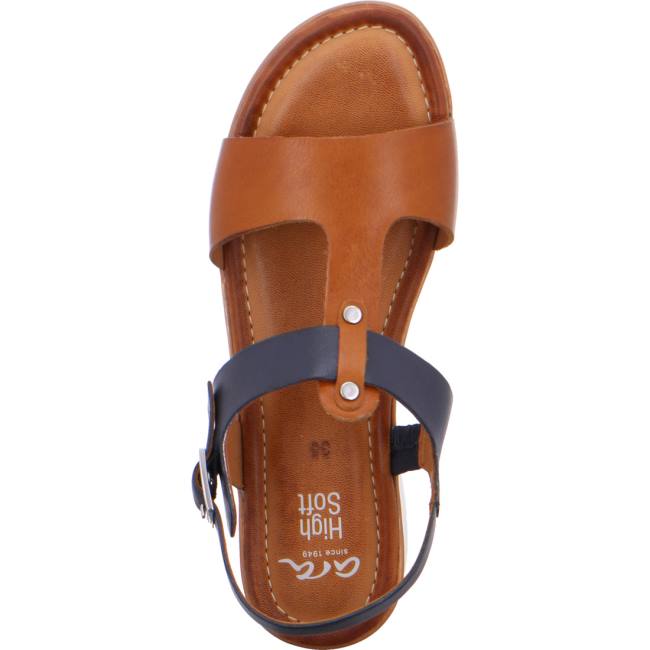 Sandali Ara Kreta Cognac-blue Donna Marroni | ARA325XWQ