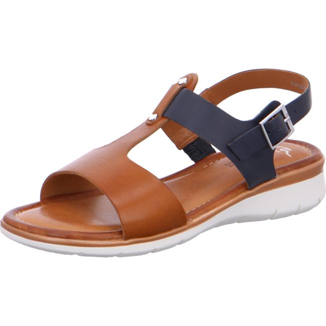 Sandali Ara Kreta Cognac-blue Donna Marroni | ARA325XWQ