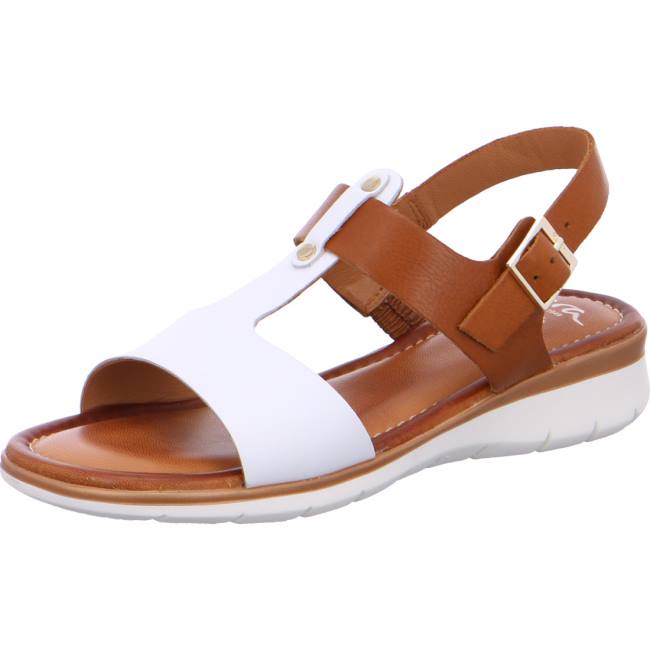 Sandali Ara Kreta Cognac-white Donna Bianche | ARA625YPJ