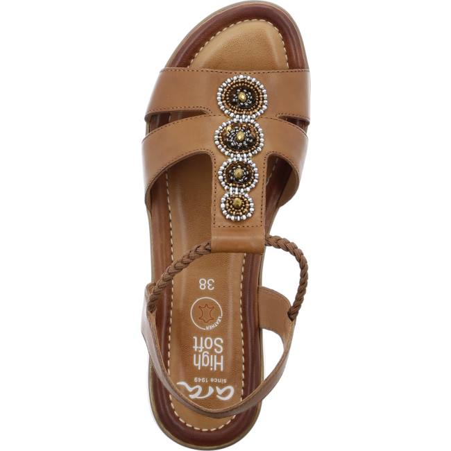 Sandali Ara Wedge Kreta Cognac Donna Marroni | ARA730UHS