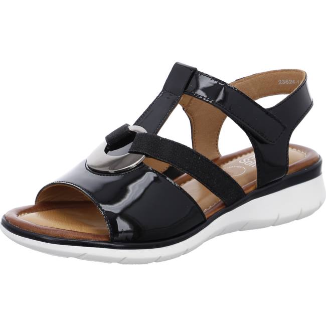 Sandali Ara Wedge Kreta Donna Nere | ARA874SGD