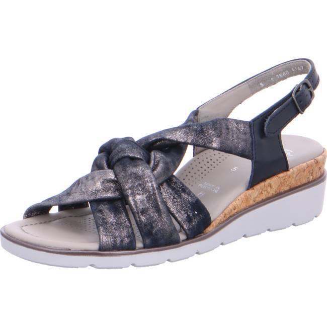 Sandali Ara Wedge Lugano Donna Blu | ARA891ITE