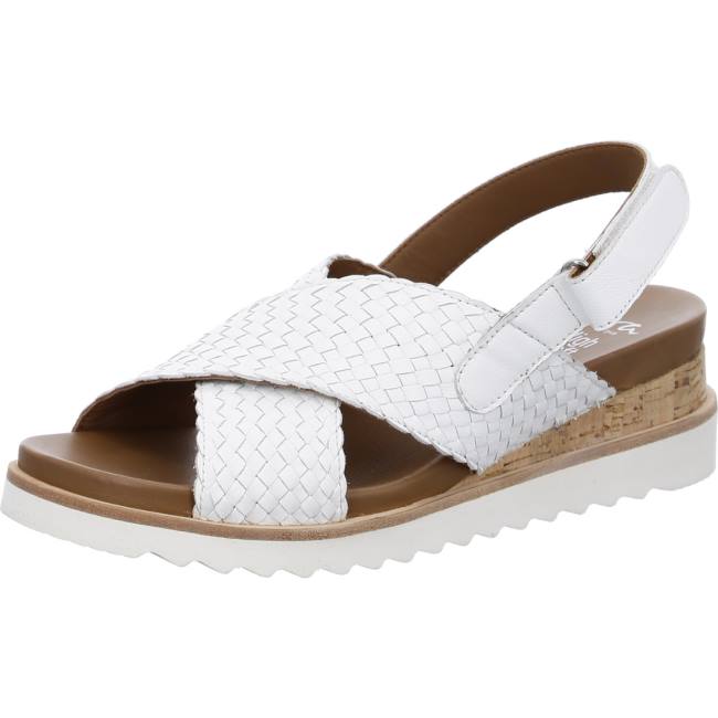 Sandali Ara Wedge Valencia Donna Bianche | ARA421JEQ