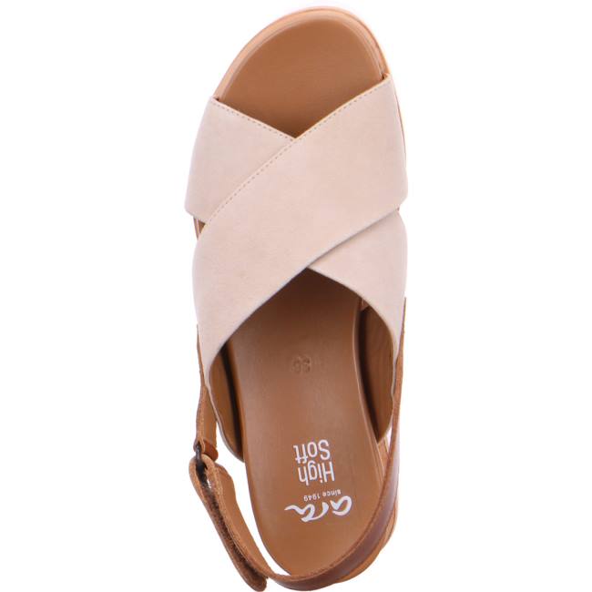 Sandali Ara Wedge Valencia Sand Donna Beige | ARA578TYR