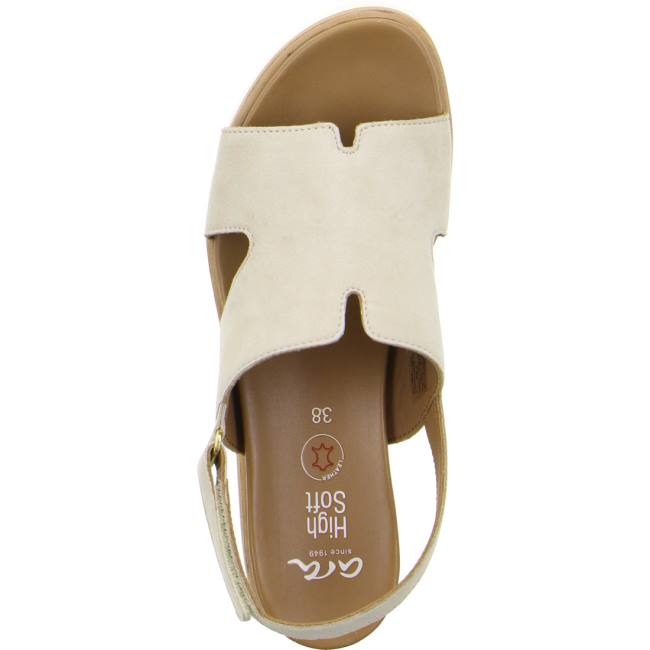 Sandali Ara Wedge Valencia Sand Donna Beige | ARA692LNF