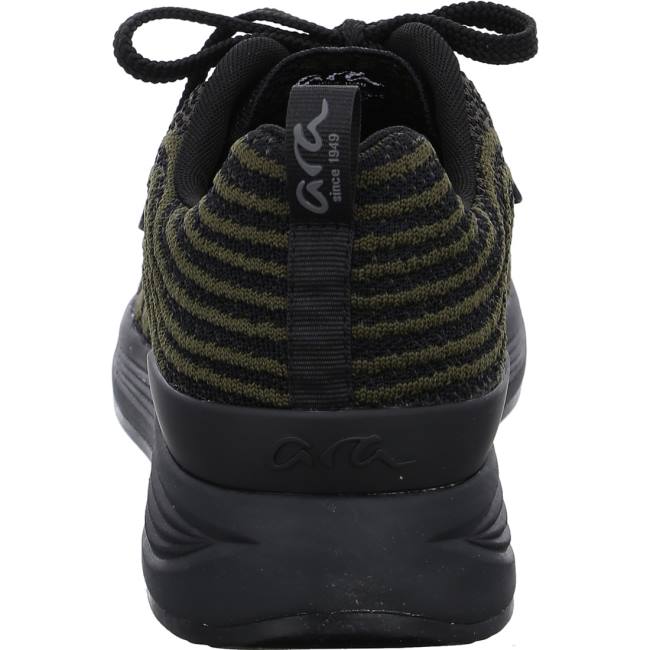 Scarpe Da Ginnastica Ara Chicago Oliv-black Uomo Verdi | ARA598MXT