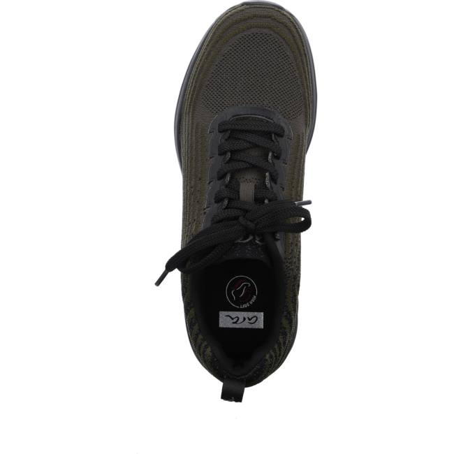 Scarpe Da Ginnastica Ara Chicago Oliv-black Uomo Verdi | ARA598MXT