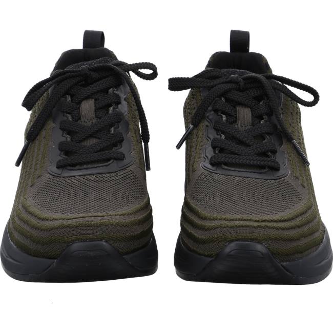 Scarpe Da Ginnastica Ara Chicago Oliv-black Uomo Verdi | ARA598MXT