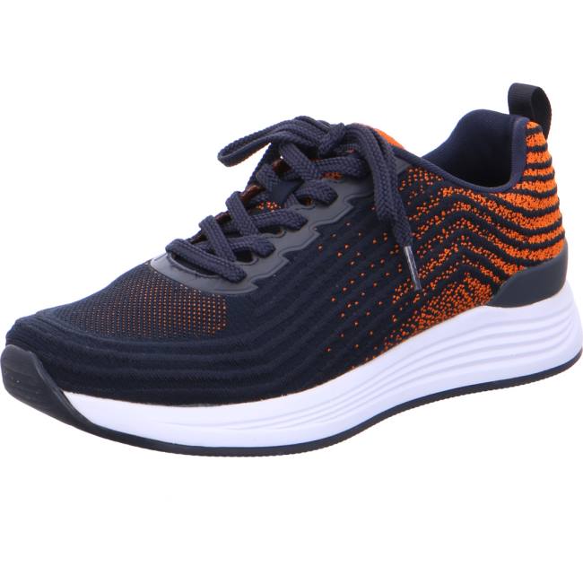 Scarpe Da Ginnastica Ara Chicago Orange Uomo Blu | ARA431XWQ