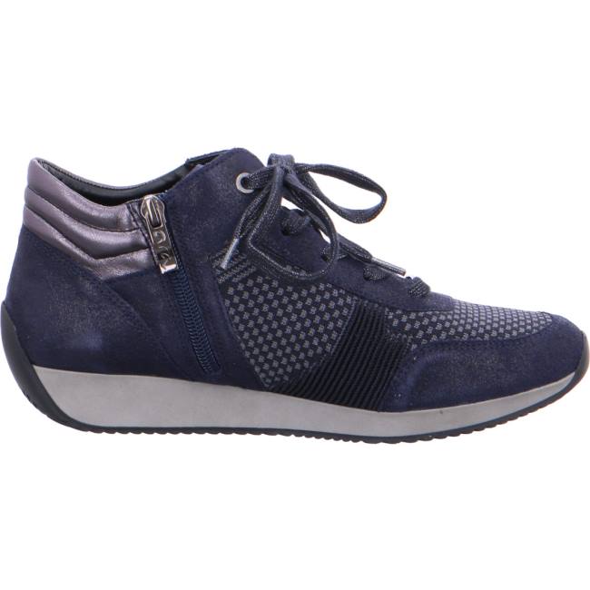 Scarpe Da Ginnastica Ara High Top Lissabon Donna Blu | ARA783QJL