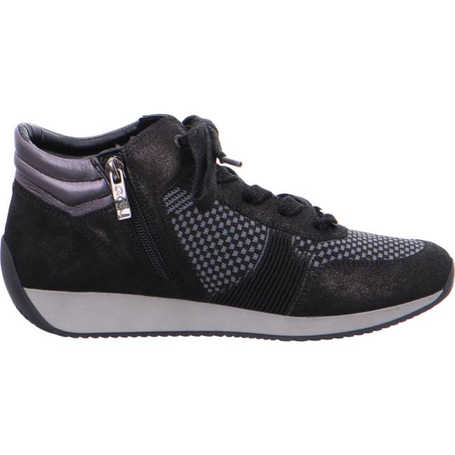 Scarpe Da Ginnastica Ara High Top Lissabon Donna Nere | ARA972GKQ