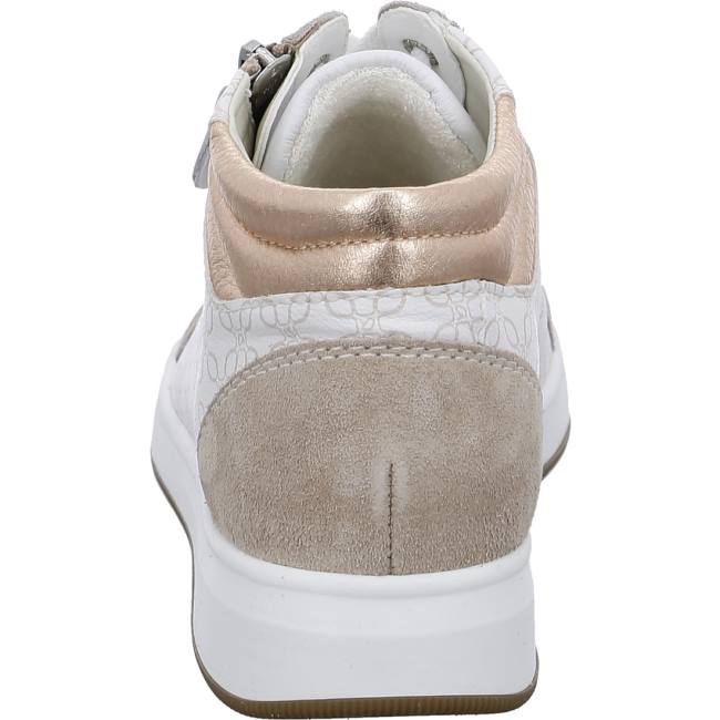 Scarpe Da Ginnastica Ara High Top Rom Sand Donna Bianche | ARA836XZH