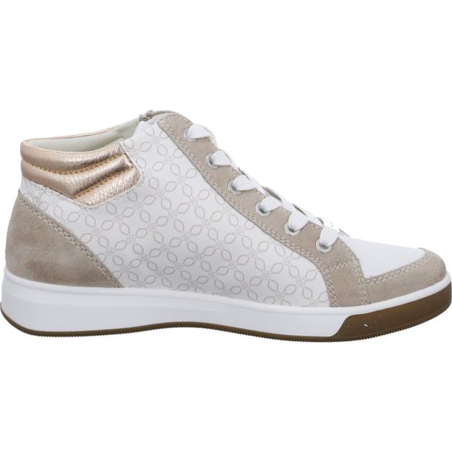 Scarpe Da Ginnastica Ara High Top Rom Sand Donna Bianche | ARA836XZH