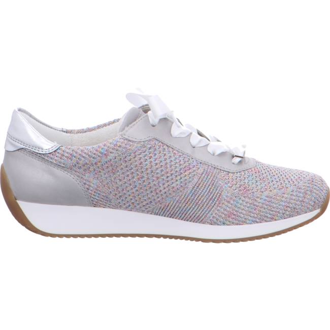 Scarpe Da Ginnastica Ara Lissabon Candy-white Donna Grigie Bianche | ARA450HDP