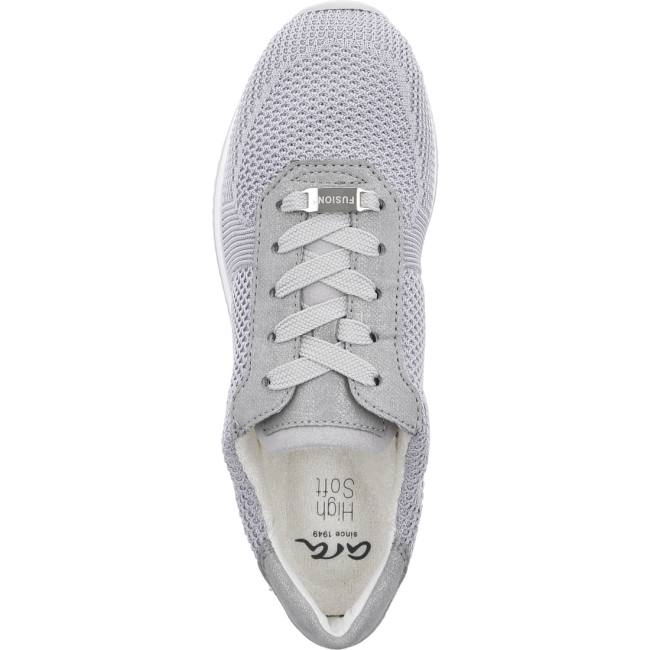 Scarpe Da Ginnastica Ara Lissabon Pebble Oyster Donna Grigie | ARA879KVM