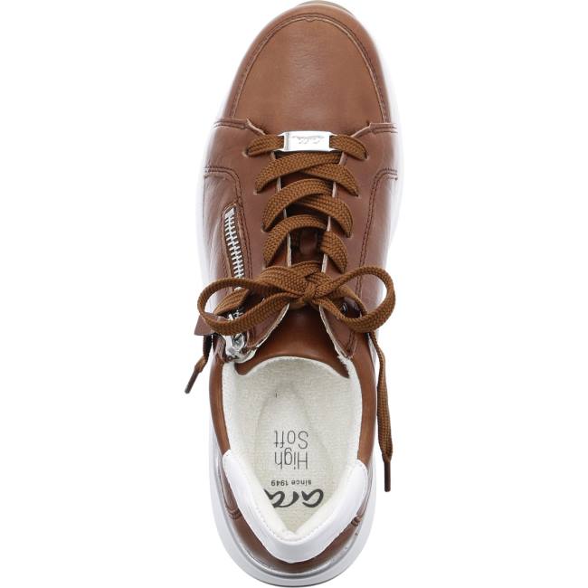 Scarpe Da Ginnastica Ara Osaka Cognac Donna Marroni | ARA819JXN