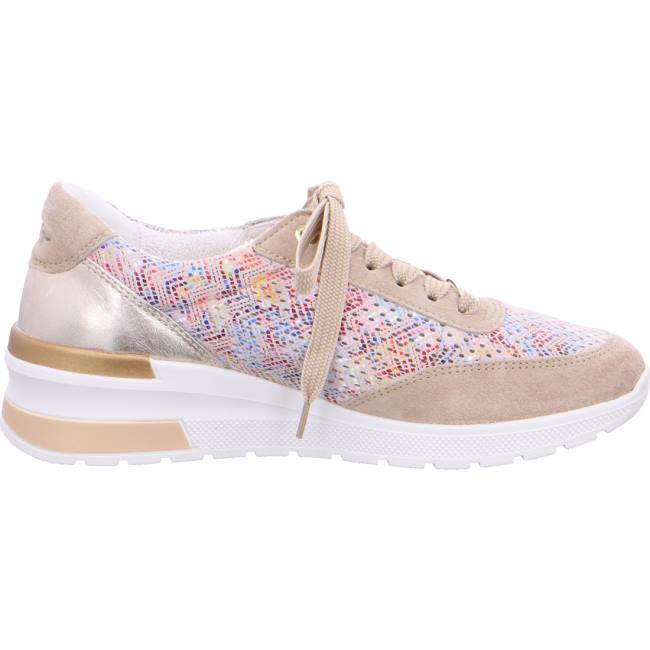 Scarpe Da Ginnastica Ara Pizzo-ups Neapel Sand Multi Donna Beige | ARA390DWS