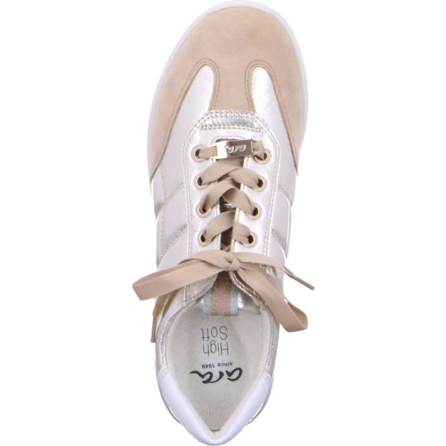 Scarpe Da Ginnastica Ara Pizzo-ups Nepal Gold Donna Marroni | ARA237VLB