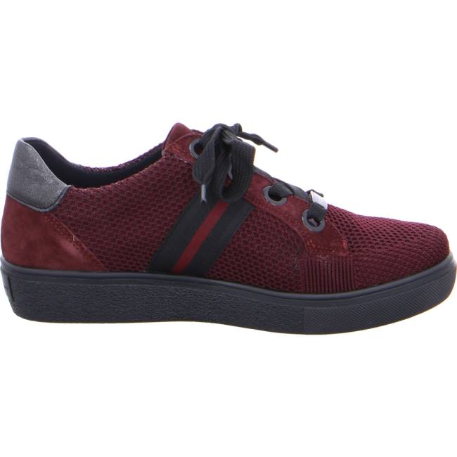 Scarpe Da Ginnastica Ara Pizzo-ups New-york Donna Rosse | ARA278CFU