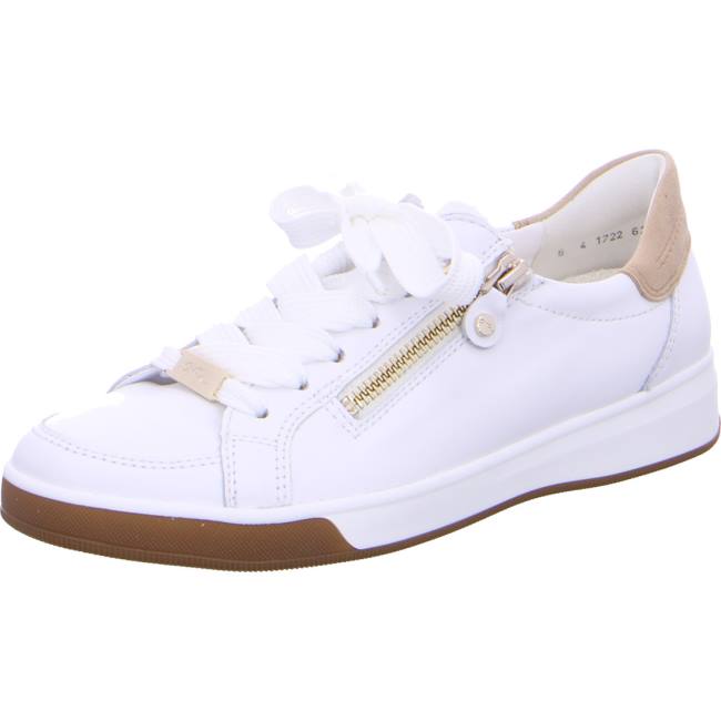 Scarpe Da Ginnastica Ara Pizzo-ups Rom Donna Bianche | ARA879QCN