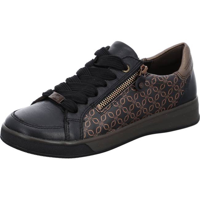 Scarpe Da Ginnastica Ara Pizzo-ups Rom Moro Donna Nere | ARA247WAI