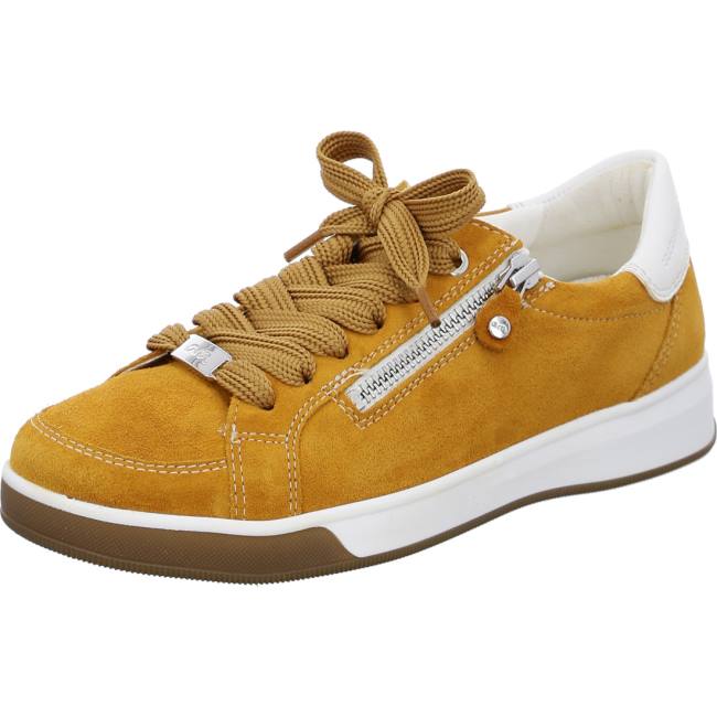 Scarpe Da Ginnastica Ara Pizzo-ups Rom Ochre Donna Marroni | ARA803SUA