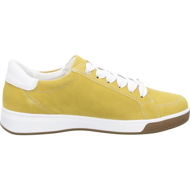 Scarpe Da Ginnastica Ara Pizzo-ups Rom Sole Donna Gialle | ARA362PSB