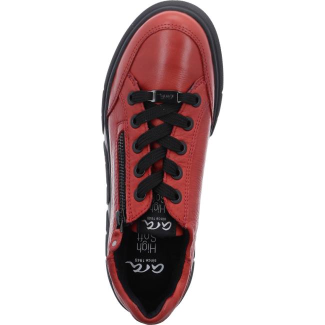 Scarpe Da Ginnastica Ara Pizzo-ups Rom-sport Donna Rosse | ARA450QAX