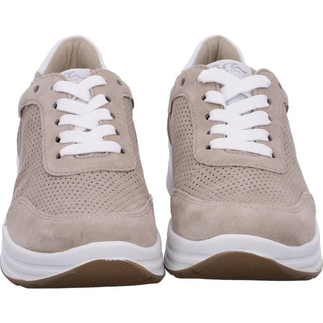 Scarpe Da Ginnastica Ara Pizzo-ups Sapporo Sand Donna Beige | ARA183JVQ