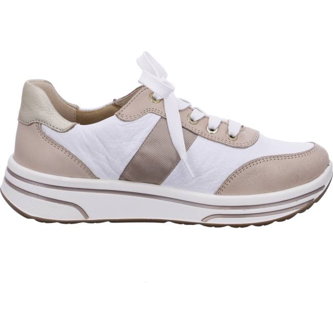 Scarpe Da Ginnastica Ara Pizzo-ups Sapporo Nude Donna Bianche | ARA309ZLQ